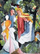 August Macke Vier Madchen china oil painting artist